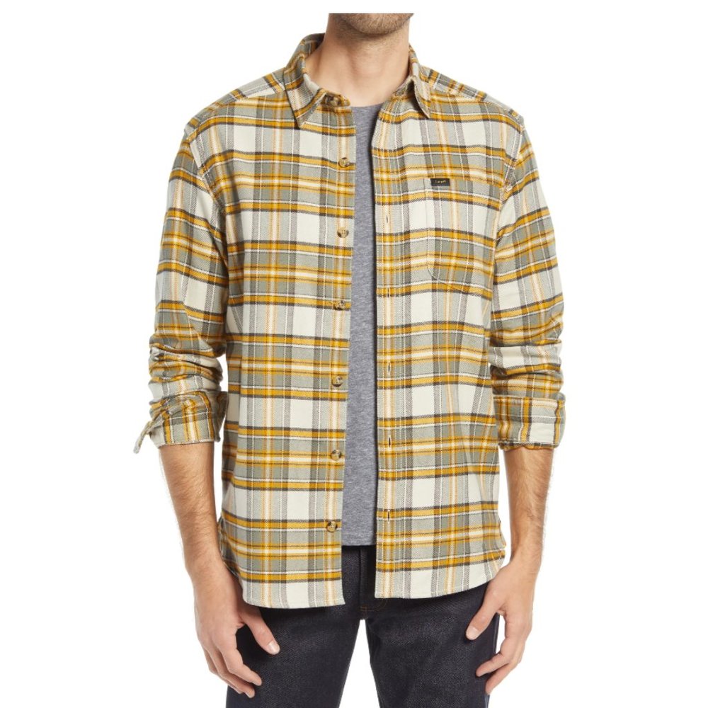 Lee - Plaid Flannel Button-Up Shirt